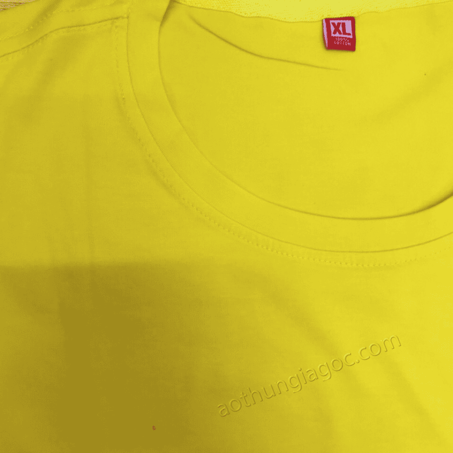 Áo Thun Cotton 4 Chiều 65/35 Màu Vàng